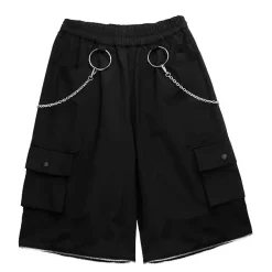 LISTEN FLAVOR 2-Way Ring Chain Wide Pants