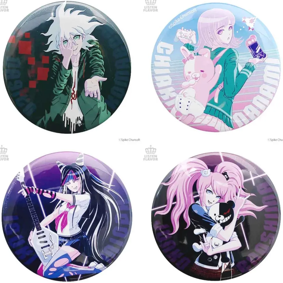 LISTEN FLAVOR x Danganronpa Pin Badge Collection