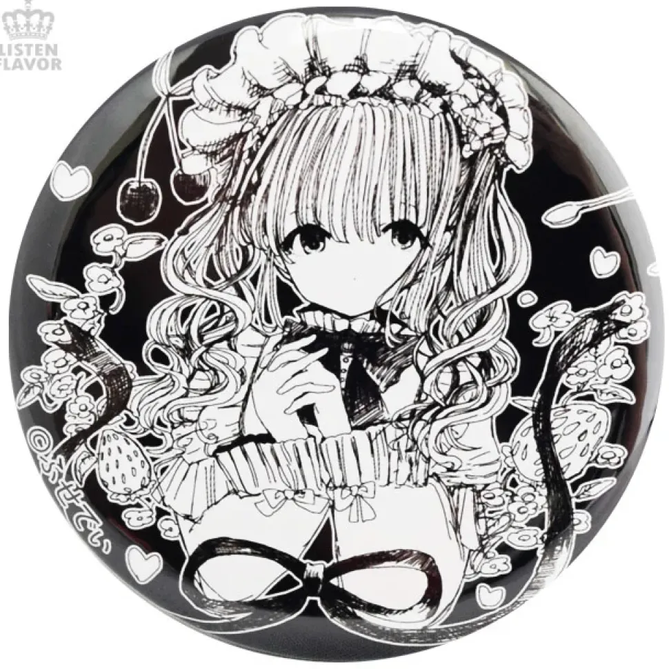 LISTEN FLAVOR x Fusedyyy Lolita Teatime Collab Pin Badge