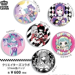 LISTEN FLAVOR x Keisuke Saito Devil & Angel Collab Pin Badge