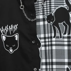 LISTEN FLAVOR Yannoka Step Black Cat 2-Way Shirt
