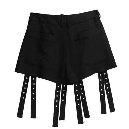 LISTEN FLAVOR Zettai Ryoiki Black Detachable Pants