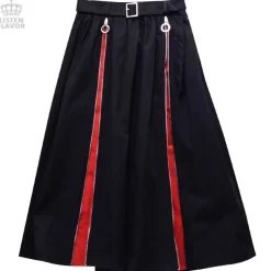 LISTEN FLAVOR Zipper Detail Long Skirt