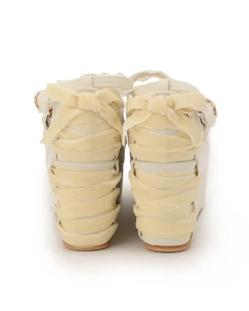 LIZ LISA Velour Lace-Up Platform Shoes