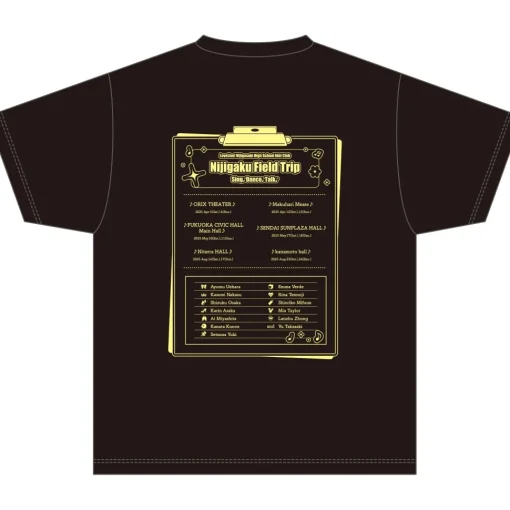 Love Live! Nijigasaki High School Idol Club LIVE＆FAN MEETING TOUR Nijigaku Field Trip ～Sing♪Dance♪Talk♪～ T-Shirt