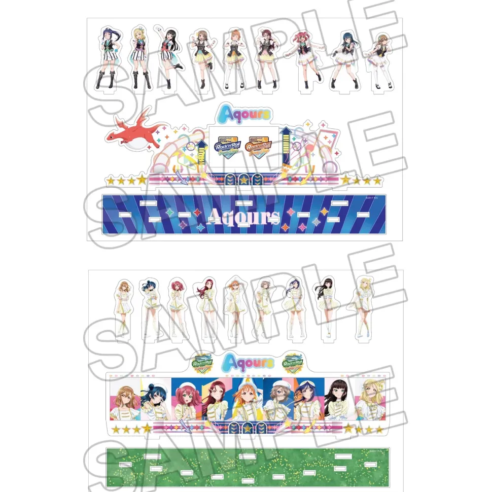 Love Live! Sunshine!! Uranohoshi Girls' High School Store Concert Stage Acrylic Diorama Aqours 6th LoveLive! ~KU-RU-KU-RU Rock 'n' Roll TOUR~
