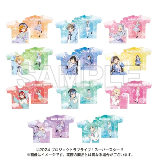 Love Live! Superstar!! Yume Kawa Girly Collection 2025 Full Graphic T-shirt