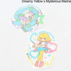 Magical Lip Girls Hologram Clear Stickers
