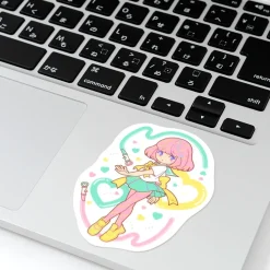 Magical Lip Girls Hologram Clear Stickers