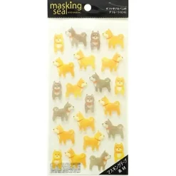 Masking Seal Shiba Inu Stickers