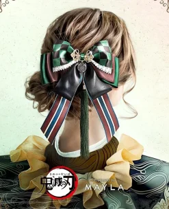 MAYLA Demon Slayer: Kimetsu no Yaiba Iconique Hair Objet + Kanzashi