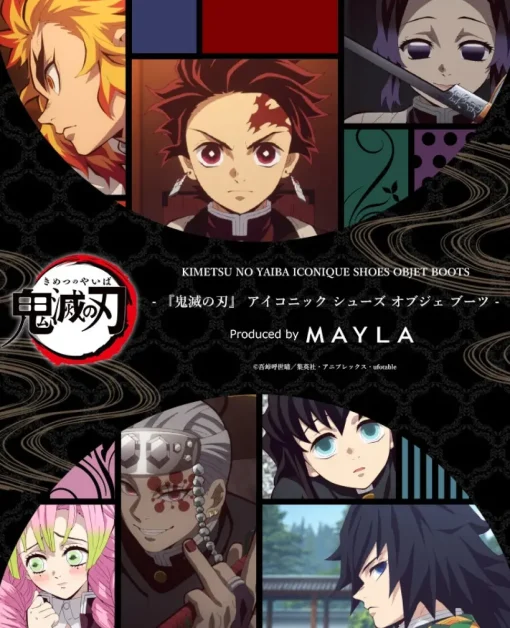 MAYLA Demon Slayer: Kimetsu no Yaiba Iconique Shoes Objet Boots Tanjiro Kamado