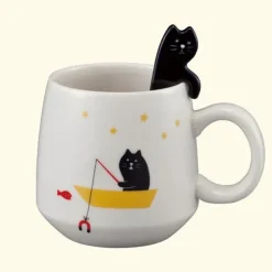Mellow Cat Spoon w/ Mug
