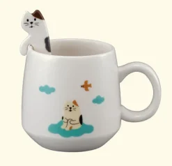 Mellow Cat Spoon w/ Mug