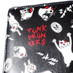 Meow Black Wallet