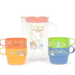 My Neighbor Totoro Totoro & Flowers Stackable Cup & Pitcher Set