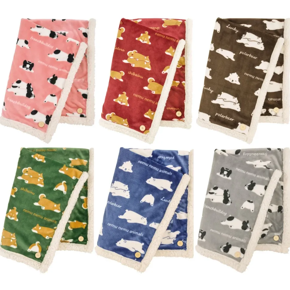 Nemu Nemu Animals Printed 3-Way Blanket Series