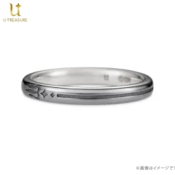 Obey Me! Mammon Black-Coated Silver Ring