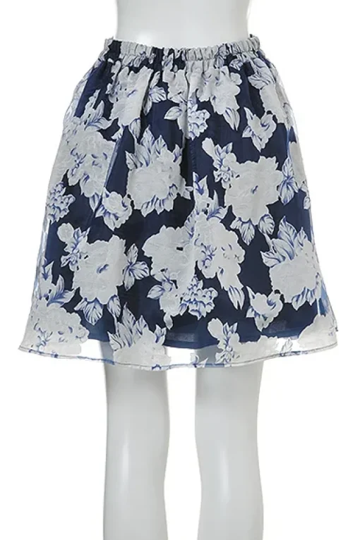OLIVE des OLIVE Floral Organdy Skirt