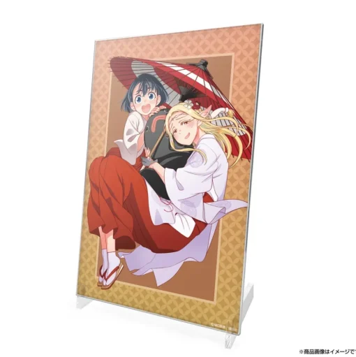 Otaku Elf Manga Edition Elda & Koito Acrylic Art Stand Oilpaper Umbrella Ver.