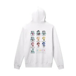 Piapro Characters One Night Jinro Collaboration: Pixel Art Ver. Back Print Women's Hoodie