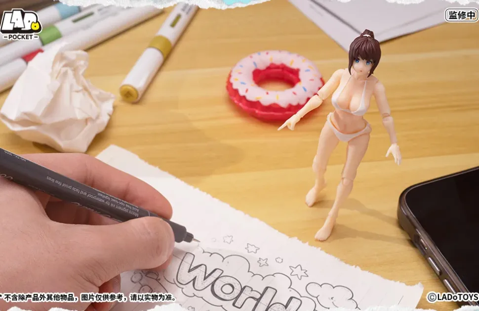 Pocket Girl PG-01 Swimsuit Girl Action Figure