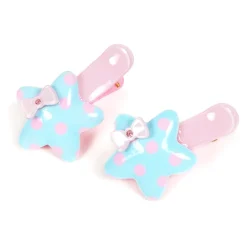 Polka Dot Star Clip Set