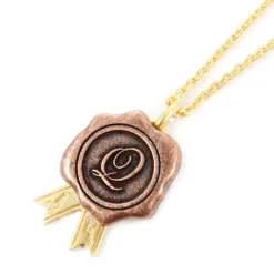 Q-pot. Chocolate Ribbon Seal Necklace