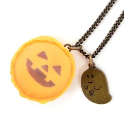 Q-pot. Parlor Jack-o’-lantern Macaron Necklace