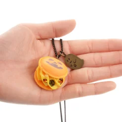 Q-pot. Parlor Jack-o’-lantern Macaron Necklace