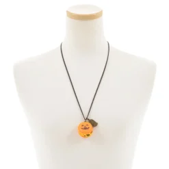Q-pot. Parlor Jack-o’-lantern Macaron Necklace