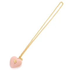 Q-pot. x Q-pid. Melty Heart Pink Necklace