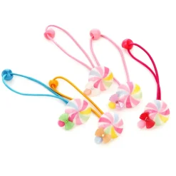 Rainbow Lollipop Hair Tie Set