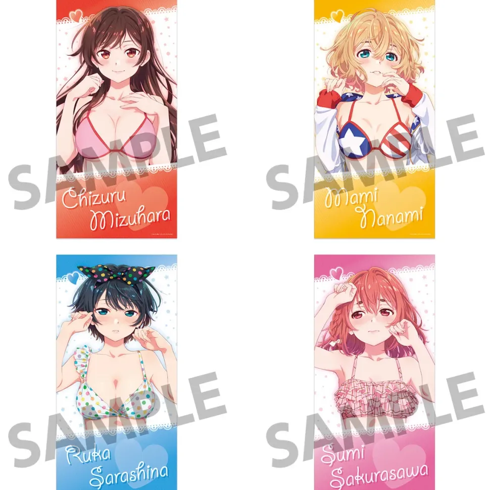 Rent-A-Girlfriend: Swimsuit Ver. Microfiber Bath Towel Collection