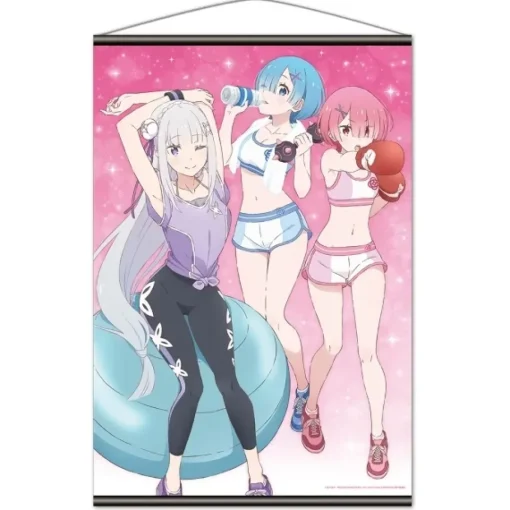 Re:Zero -Starting Life in Another World- B2 Tapestry Emilia & Rem & Ram