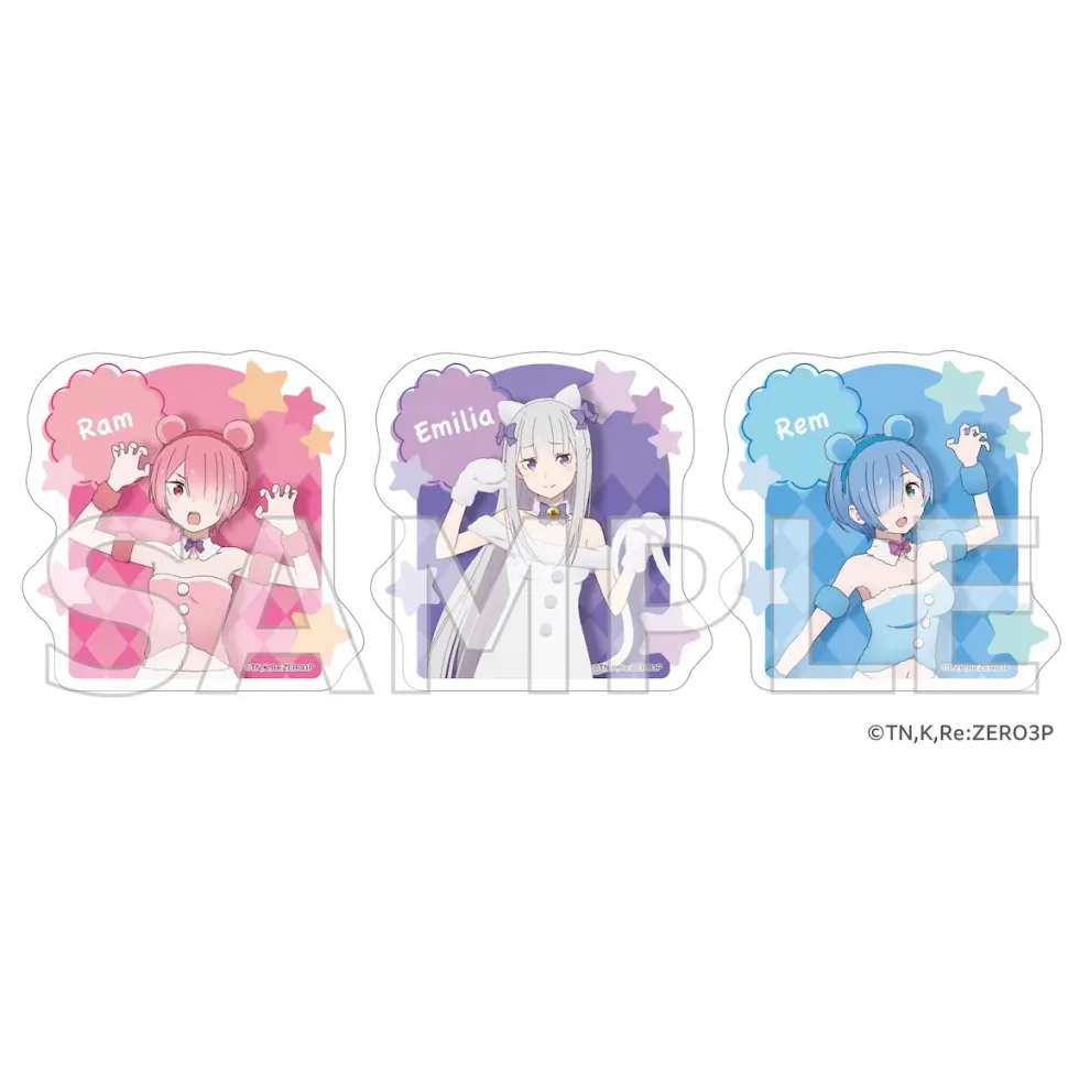 Re:Zero -Starting Life in Another World- Sticker Set Fluffy Animal Costume Ver.