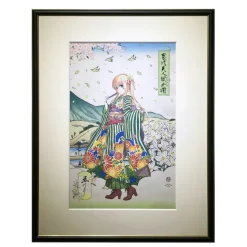 Saekano: How to Raise a Boring Girlfriend - The Most Beautiful Heroines: Eriri Spencer Sawamura Ukiyo-e Woodblock Print