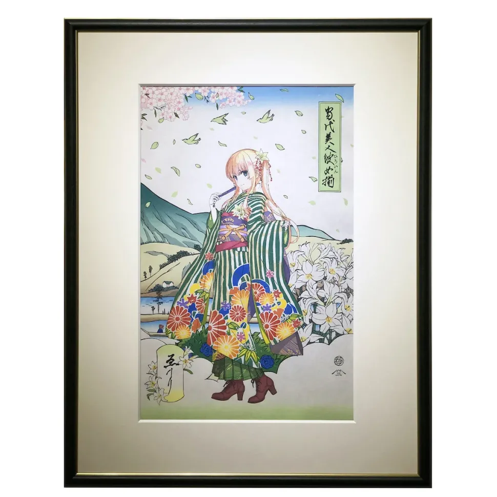 Saekano: How to Raise a Boring Girlfriend - The Most Beautiful Heroines: Eriri Spencer Sawamura Ukiyo-e Woodblock Print