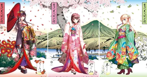 Saekano: How to Raise a Boring Girlfriend - The Most Beautiful Heroines: Eriri Spencer Sawamura Ukiyo-e Woodblock Print