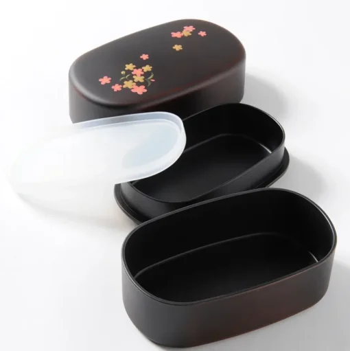 Sakura Komachi Maki-e Printed 2-Tier Bento Box