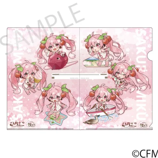 Sakura Miku x Hirohako 2024 Clear File Folder Hirohako