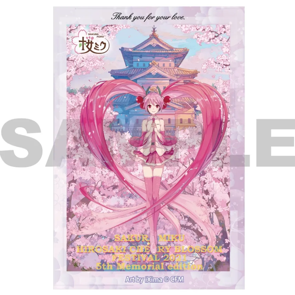 Sakura Miku x Hirosaki Sakura Festival 5th Memorial 4-Piece Sticker Set for Smartphones – Hakodate 2019-2022 Ver.