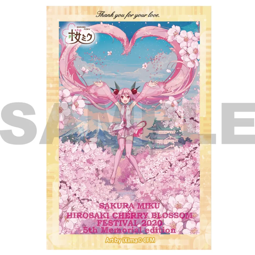 Sakura Miku x Hirosaki Sakura Festival 5th Memorial 4-Piece Sticker Set for Smartphones – Hakodate 2019-2022 Ver.