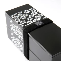 Sakurako Slim Square 2-Tier Bento Box