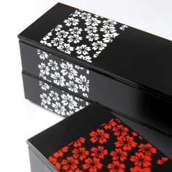 Sakurako Slim Square 2-Tier Bento Box