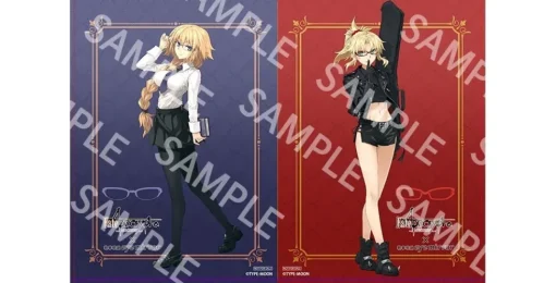[Set of Both w/ Bonus] Fate/Apocrypha Ruler (Jeanne d'Arc) Model Glasses (Clear Lenses) & Saber of "Red" (Mordred) Model Glasses (Clear Lenses)