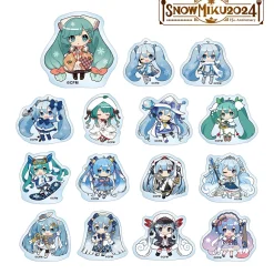 Snow Miku 2024 Art by Binchou Maguro Trading Acrylic Sticker Box Set