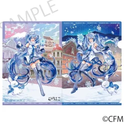 Snow Miku x Hirohako Clear File Folder Hirohako Art by Murakami Yuichi