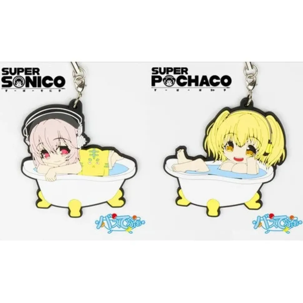 Super Sonico & Super Pochaco Rubber Bath Straps