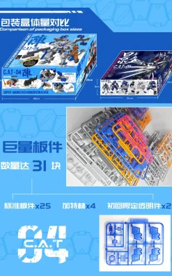 Super-Maneuver Armored Walker C.A.T-04 Zhen 1/60 Scale Plastic Model Kit